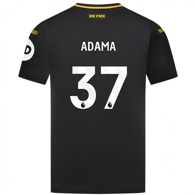 Danxen Kinderen Adama Traore #37 Zwart Uitshirt Uittenue 2024/25 T-Shirt