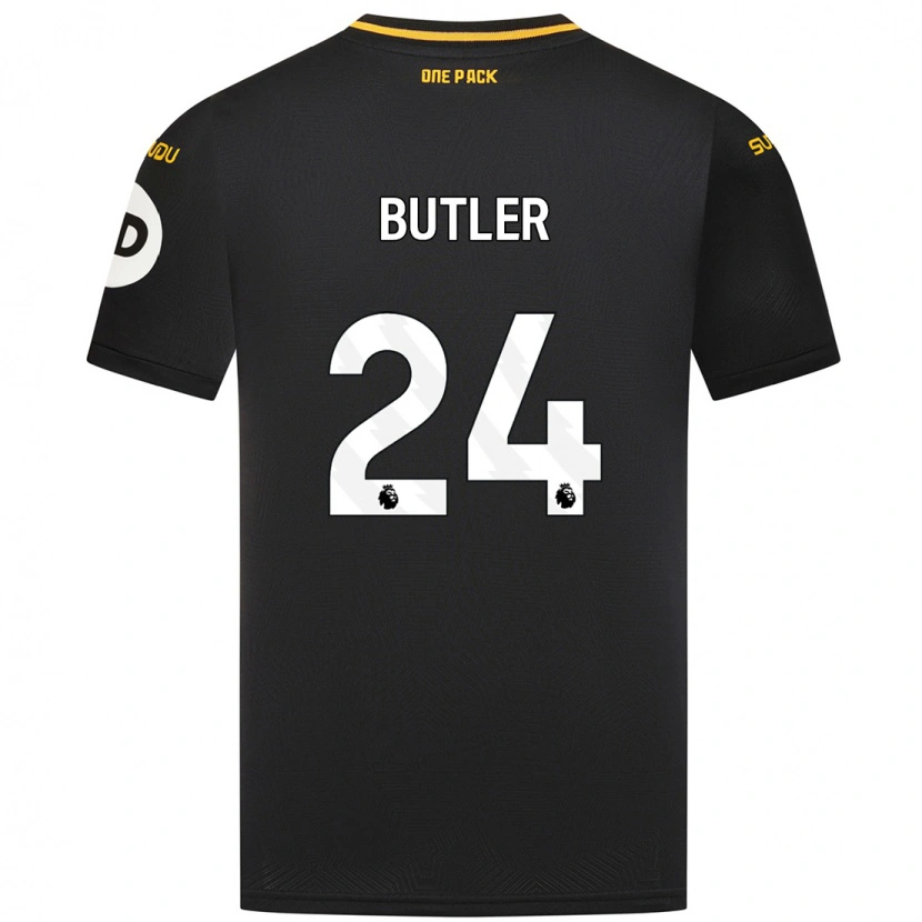Danxen Kinderen Elli Butler #24 Zwart Uitshirt Uittenue 2024/25 T-Shirt
