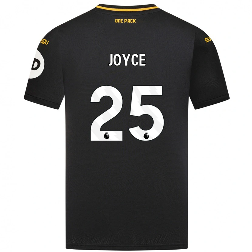 Danxen Kinderen Leonie Joyce #25 Zwart Uitshirt Uittenue 2024/25 T-Shirt