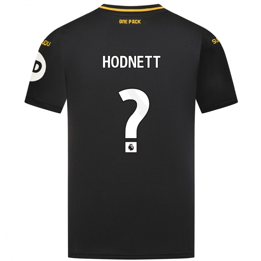 Danxen Kinderen Jack Hodnett #0 Zwart Uitshirt Uittenue 2024/25 T-Shirt