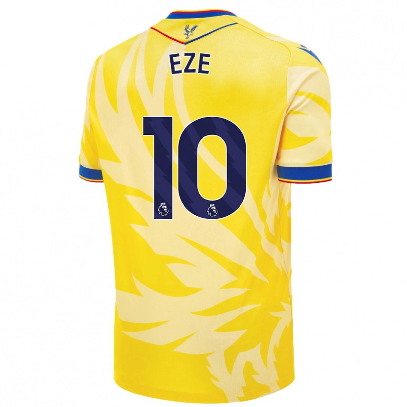 Danxen Kinderen Eberechi Eze #10 Geel Uitshirt Uittenue 2024/25 T-Shirt