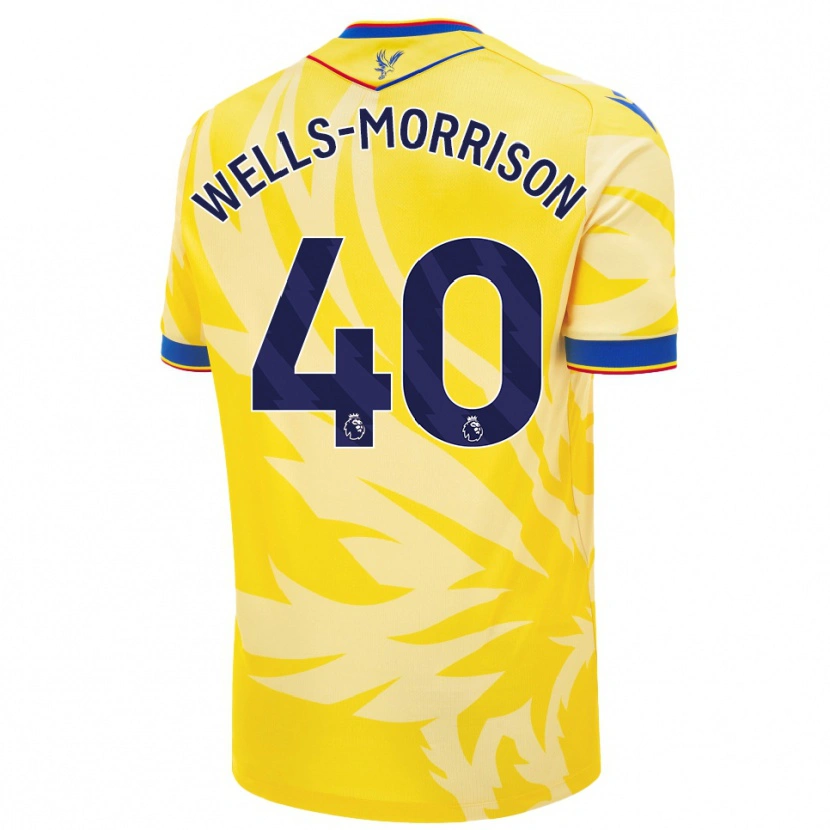 Danxen Kinderen Jack Wells-Morrison #40 Geel Uitshirt Uittenue 2024/25 T-Shirt