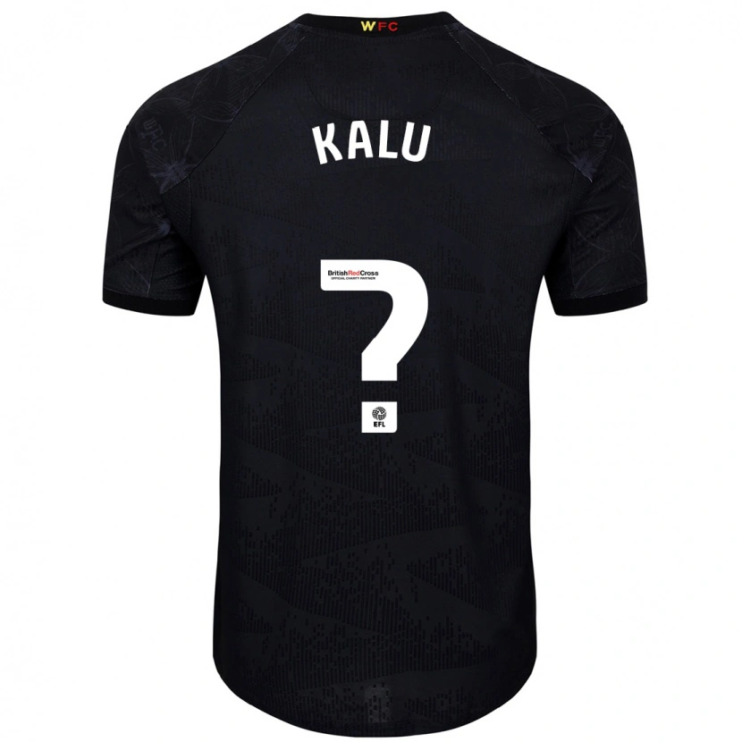 Danxen Kinderen Samuel Kalu #0 Zwart Wit Uitshirt Uittenue 2024/25 T-Shirt