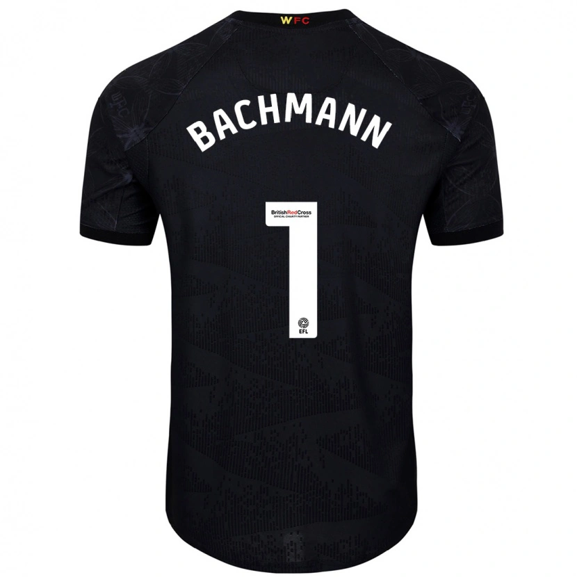 Danxen Kinderen Daniel Bachmann #1 Zwart Wit Uitshirt Uittenue 2024/25 T-Shirt
