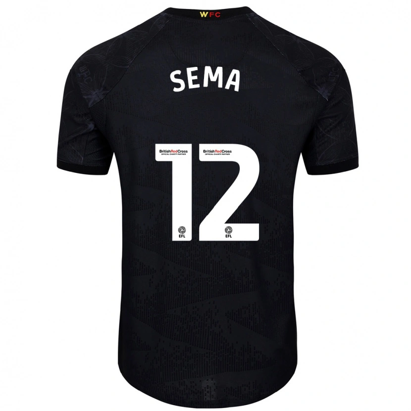 Danxen Kinderen Ken Sema #12 Zwart Wit Uitshirt Uittenue 2024/25 T-Shirt