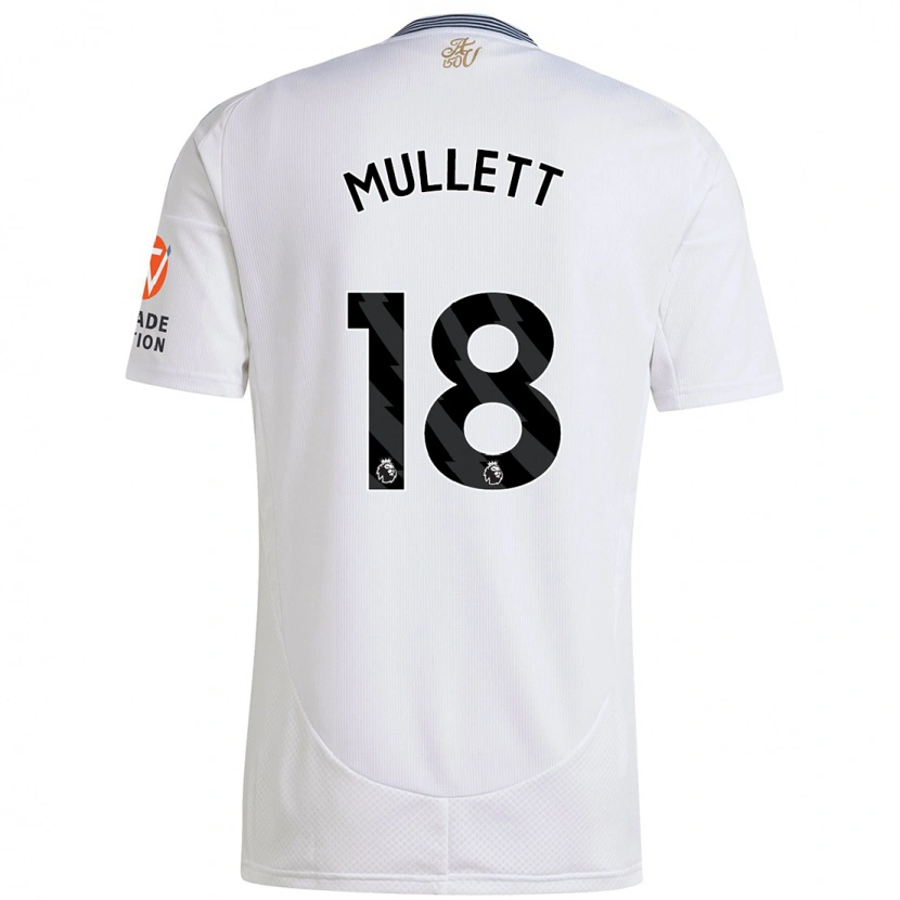 Danxen Kinderen Georgia Mullett #18 Wit Uitshirt Uittenue 2024/25 T-Shirt