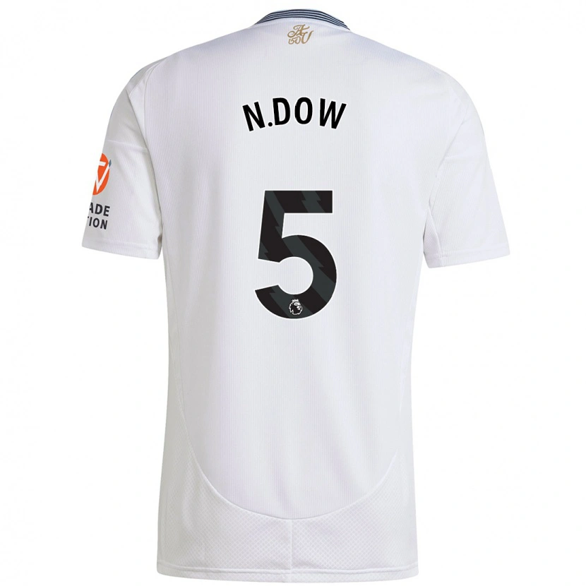 Danxen Kinderen Elisha N'dow #5 Wit Uitshirt Uittenue 2024/25 T-Shirt