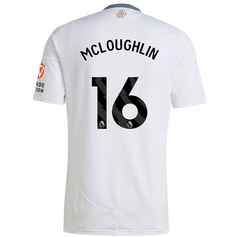Danxen Kinderen Olivia Mcloughlin #16 Wit Uitshirt Uittenue 2024/25 T-Shirt