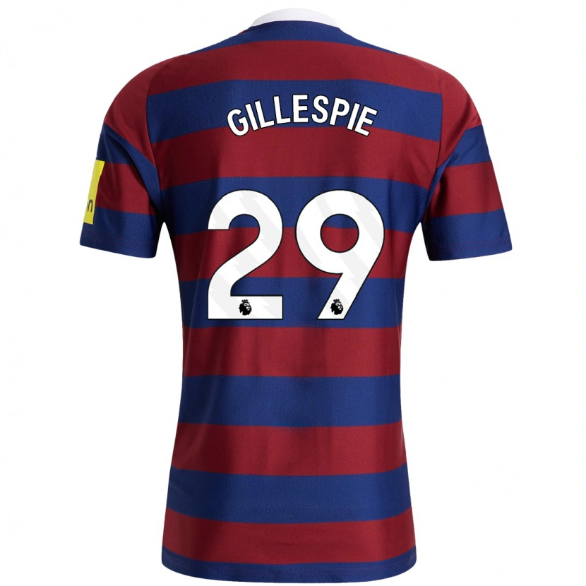 Danxen Kinderen Mark Gillespie #29 Bordeauxrood Marineblauw Uitshirt Uittenue 2024/25 T-Shirt