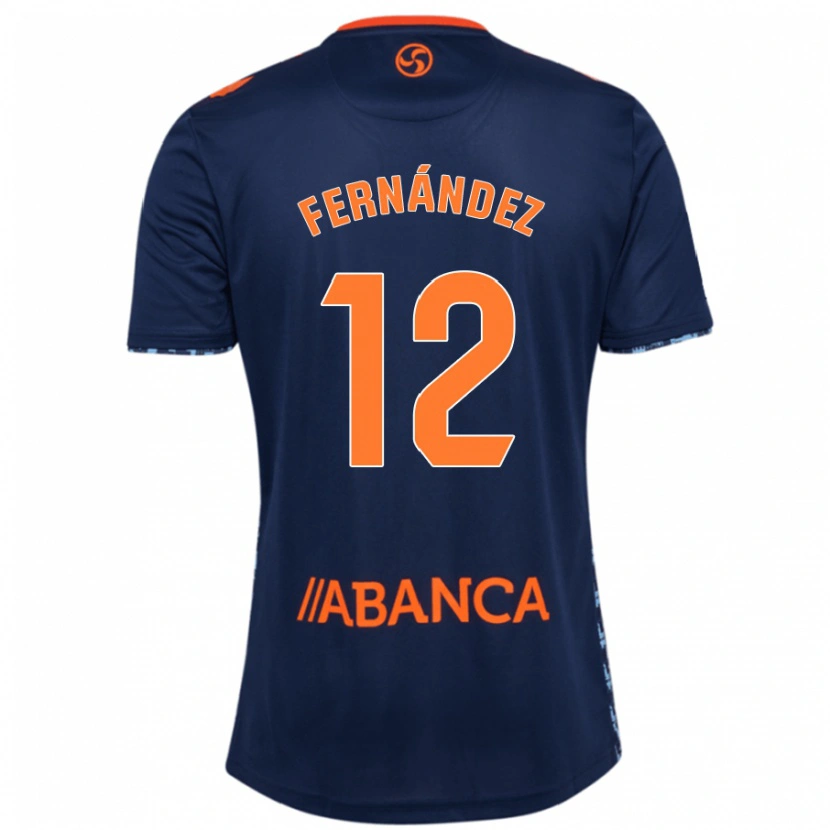 Danxen Kinderen Manu Fernández #12 Marineblauw Uitshirt Uittenue 2024/25 T-Shirt