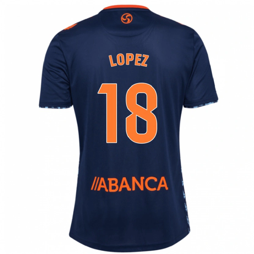 Danxen Kinderen Joel López #18 Marineblauw Uitshirt Uittenue 2024/25 T-Shirt