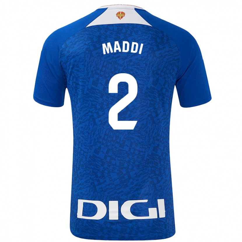 Danxen Kinderen Maddi Torre Larrañaga #2 Koningsblauw Uitshirt Uittenue 2024/25 T-Shirt