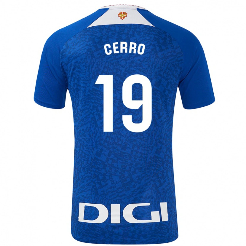 Danxen Kinderen Mariana Cerro Galán #19 Koningsblauw Uitshirt Uittenue 2024/25 T-Shirt
