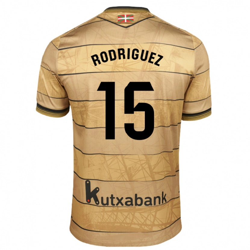 Danxen Kinderen Peru Rodríguez #15 Bruin Uitshirt Uittenue 2024/25 T-Shirt