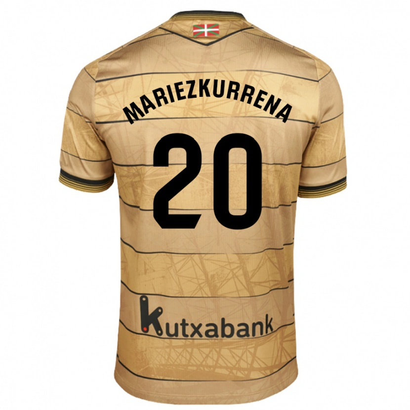 Danxen Kinderen Arkaitz Mariezkurrena #20 Bruin Uitshirt Uittenue 2024/25 T-Shirt