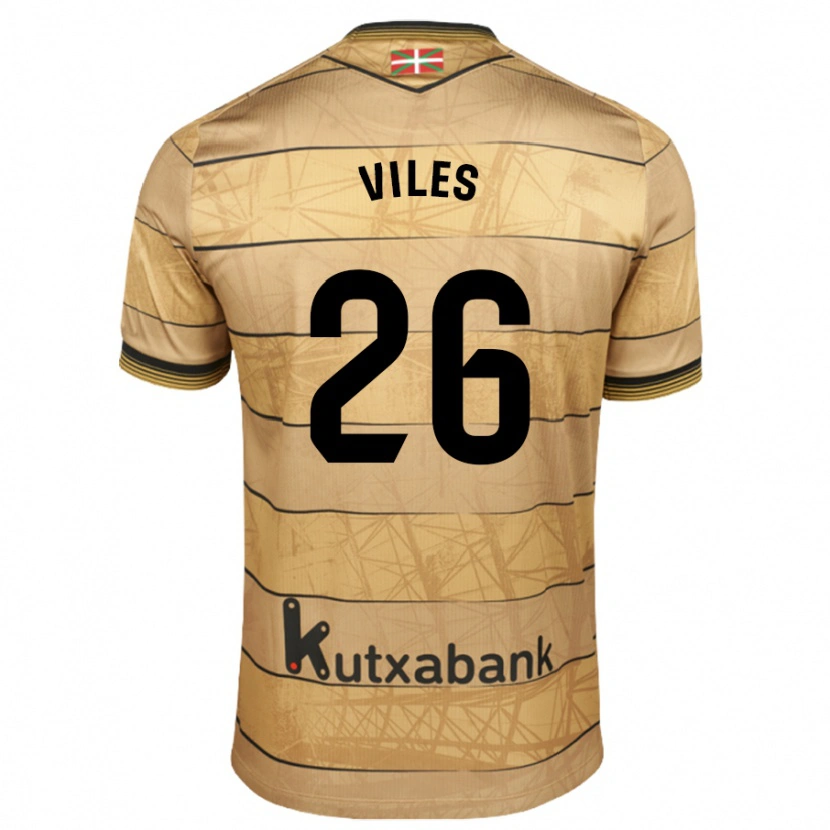 Danxen Kinderen Elene Viles #26 Bruin Uitshirt Uittenue 2024/25 T-Shirt