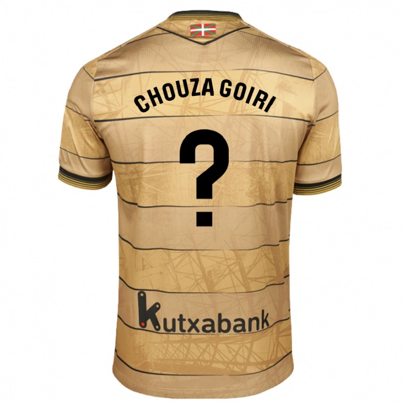 Danxen Kinderen Nicolás Chouza Goiri #0 Bruin Uitshirt Uittenue 2024/25 T-Shirt