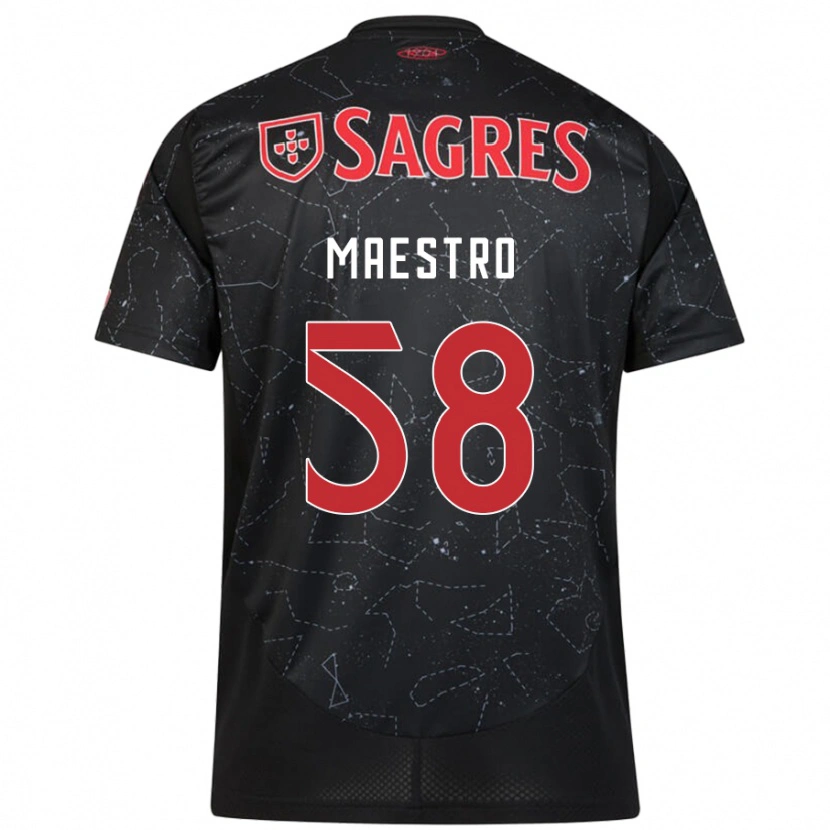Danxen Kinderen Maestro #58 Zwart Rood Uitshirt Uittenue 2024/25 T-Shirt