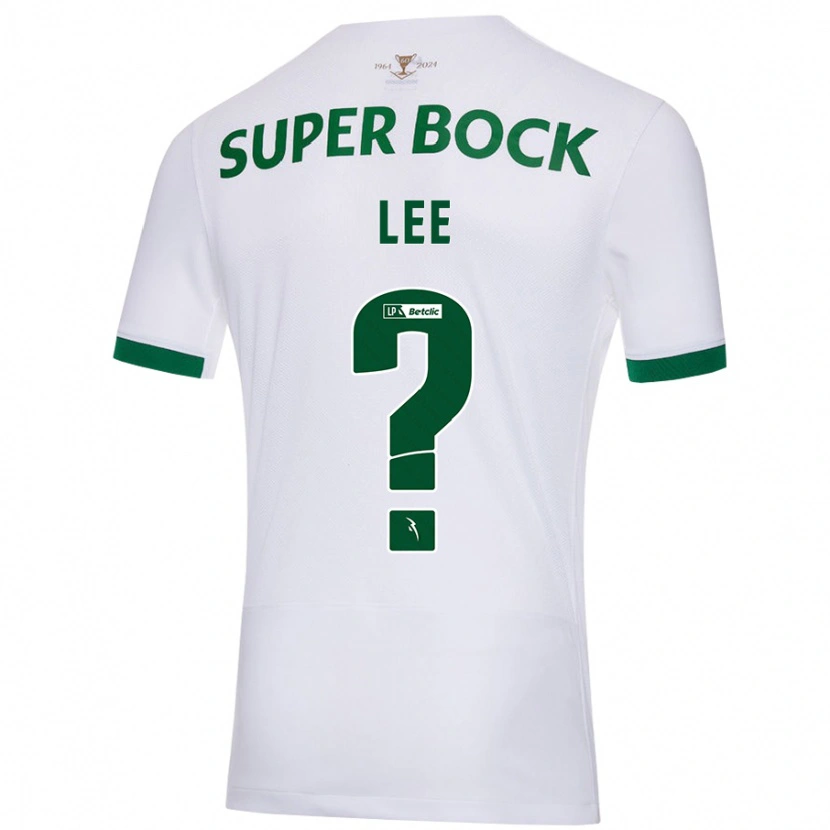 Danxen Kinderen Afonso Lee #0 Wit Groen Uitshirt Uittenue 2024/25 T-Shirt
