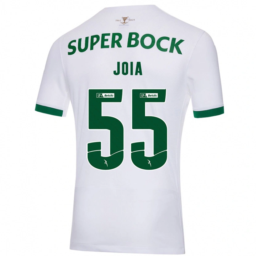 Danxen Kinderen Carolina Joia #55 Wit Groen Uitshirt Uittenue 2024/25 T-Shirt
