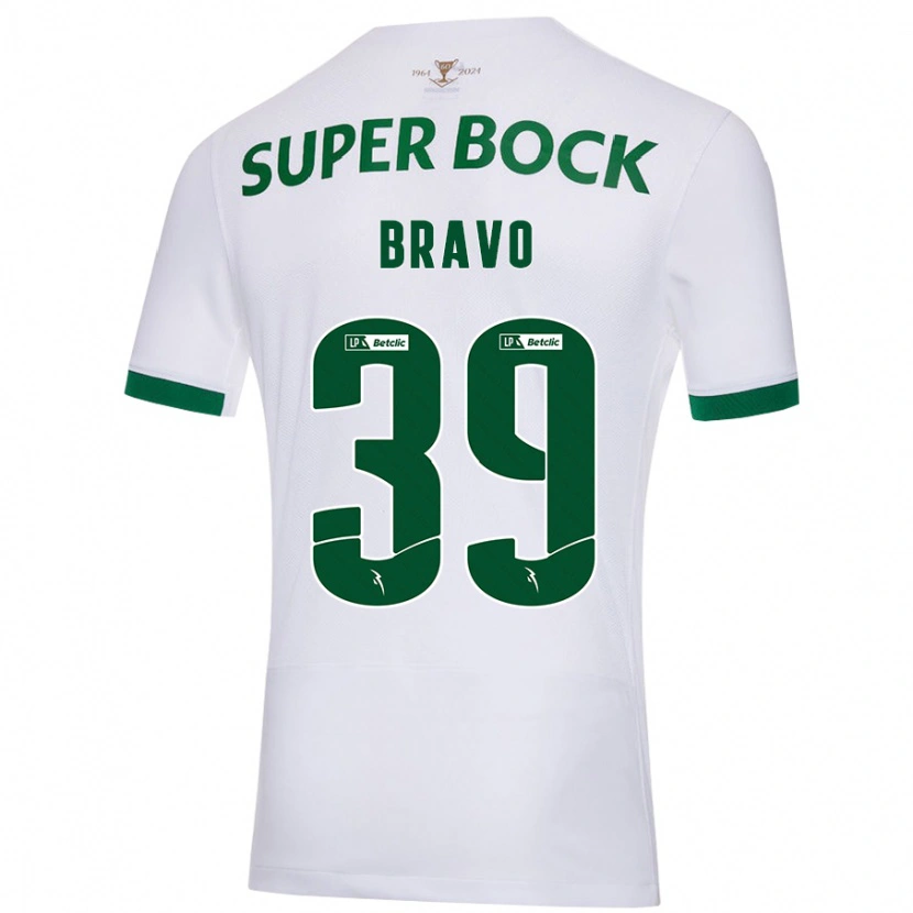Danxen Kinderen Bravo #39 Wit Groen Uitshirt Uittenue 2024/25 T-Shirt