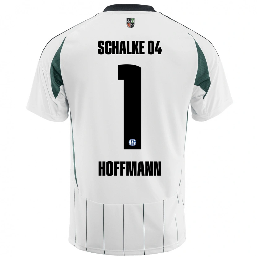 Danxen Kinderen Ron-Thorben Hoffmann #1 Wit Groen Uitshirt Uittenue 2024/25 T-Shirt