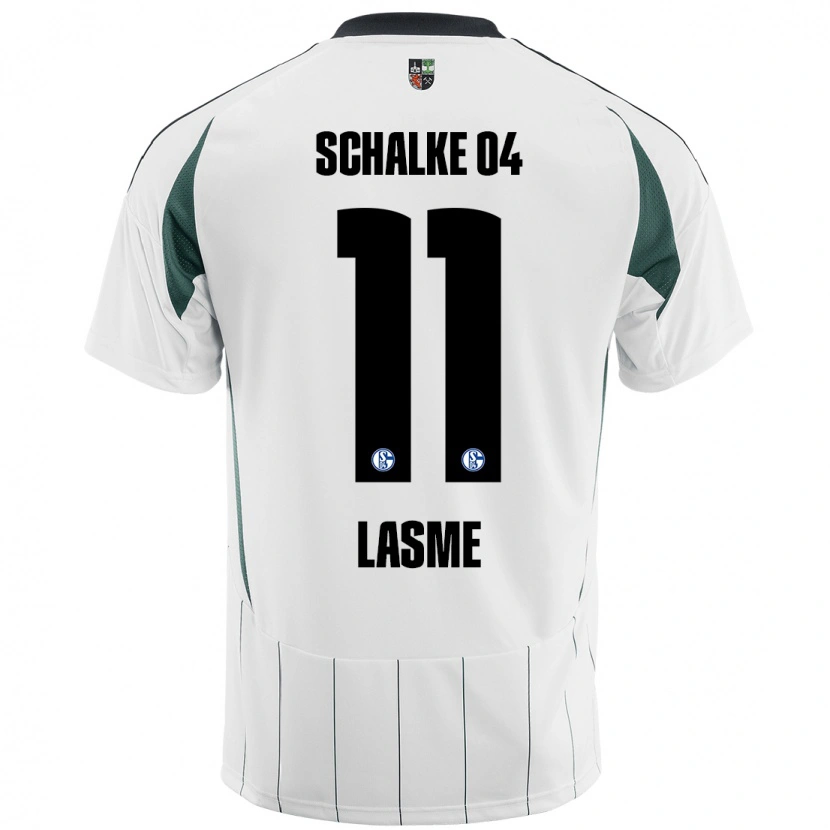 Danxen Kinderen Bryan Lasme #11 Wit Groen Uitshirt Uittenue 2024/25 T-Shirt