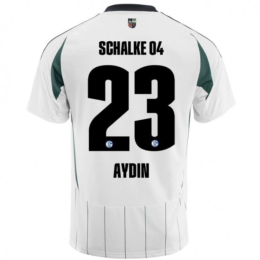 Danxen Kinderen Mehmet Aydın #23 Wit Groen Uitshirt Uittenue 2024/25 T-Shirt