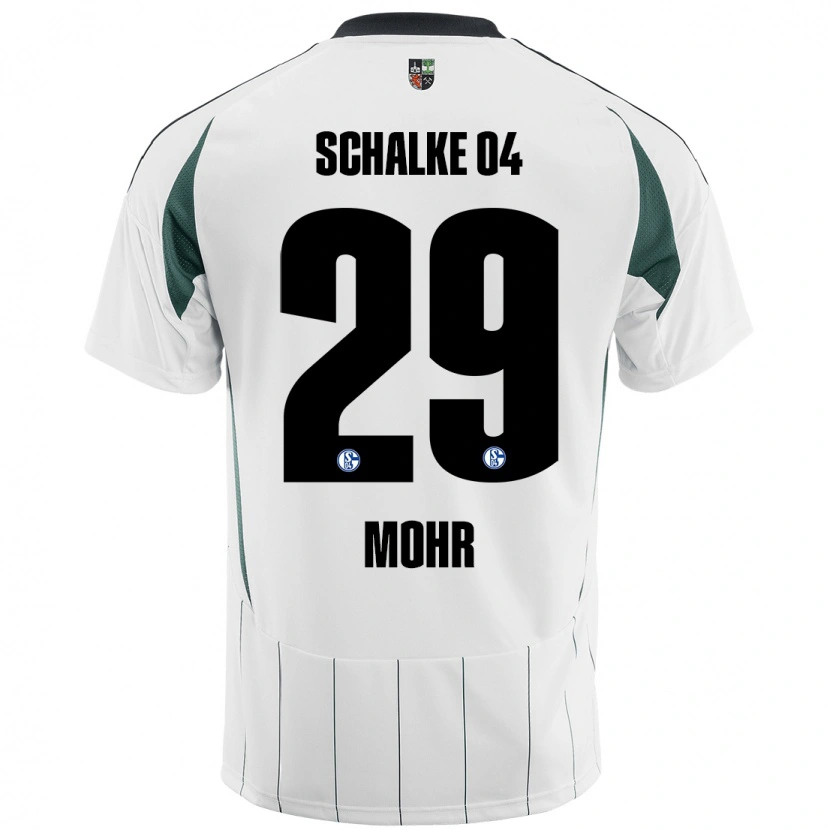 Danxen Kinderen Tobias Mohr #29 Wit Groen Uitshirt Uittenue 2024/25 T-Shirt