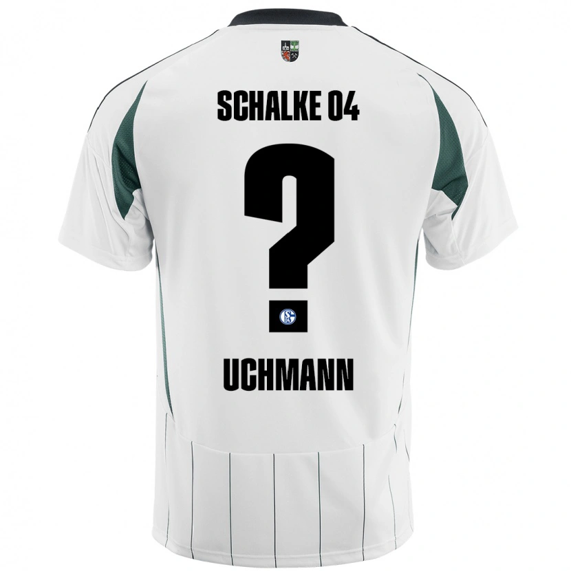 Danxen Kinderen Ty Uchmann #0 Wit Groen Uitshirt Uittenue 2024/25 T-Shirt