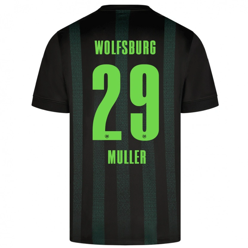 Danxen Kinderen Marius Müller #29 Donkergroen Uitshirt Uittenue 2024/25 T-Shirt