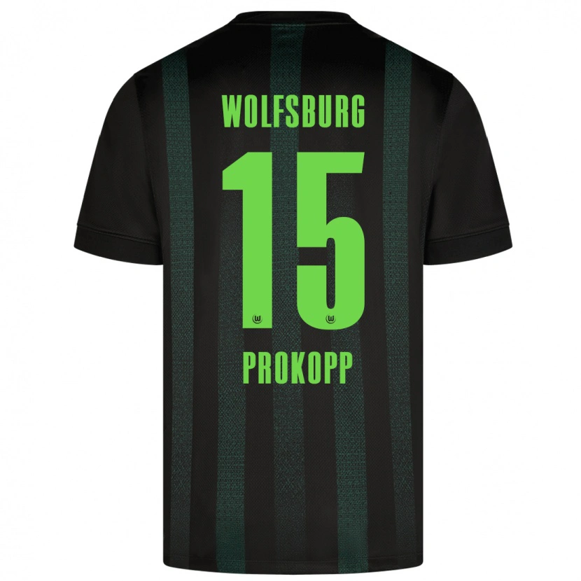 Danxen Kinderen Oskar Prokopp #15 Donkergroen Uitshirt Uittenue 2024/25 T-Shirt