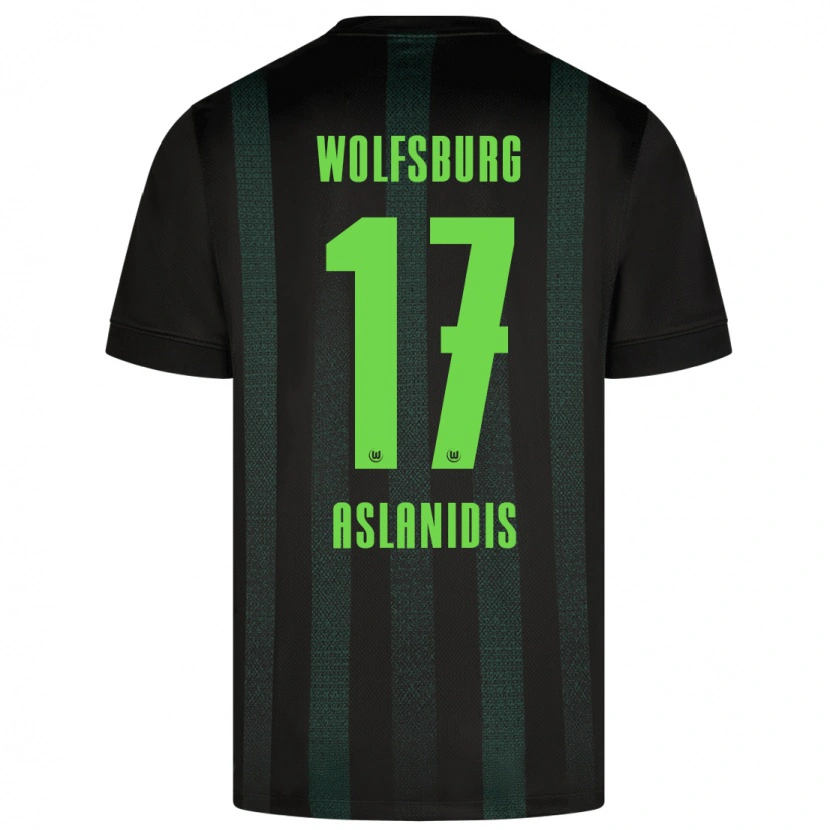 Danxen Kinderen Elijas Aslanidis #17 Donkergroen Uitshirt Uittenue 2024/25 T-Shirt