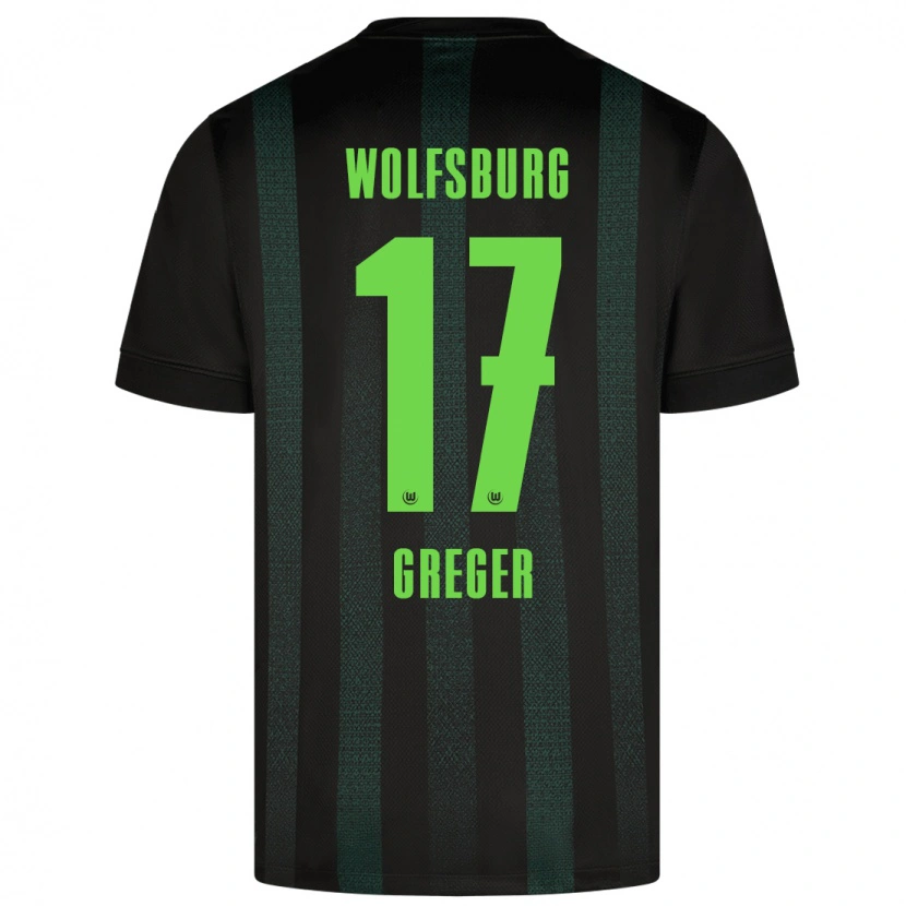Danxen Kinderen Max Greger #17 Donkergroen Uitshirt Uittenue 2024/25 T-Shirt