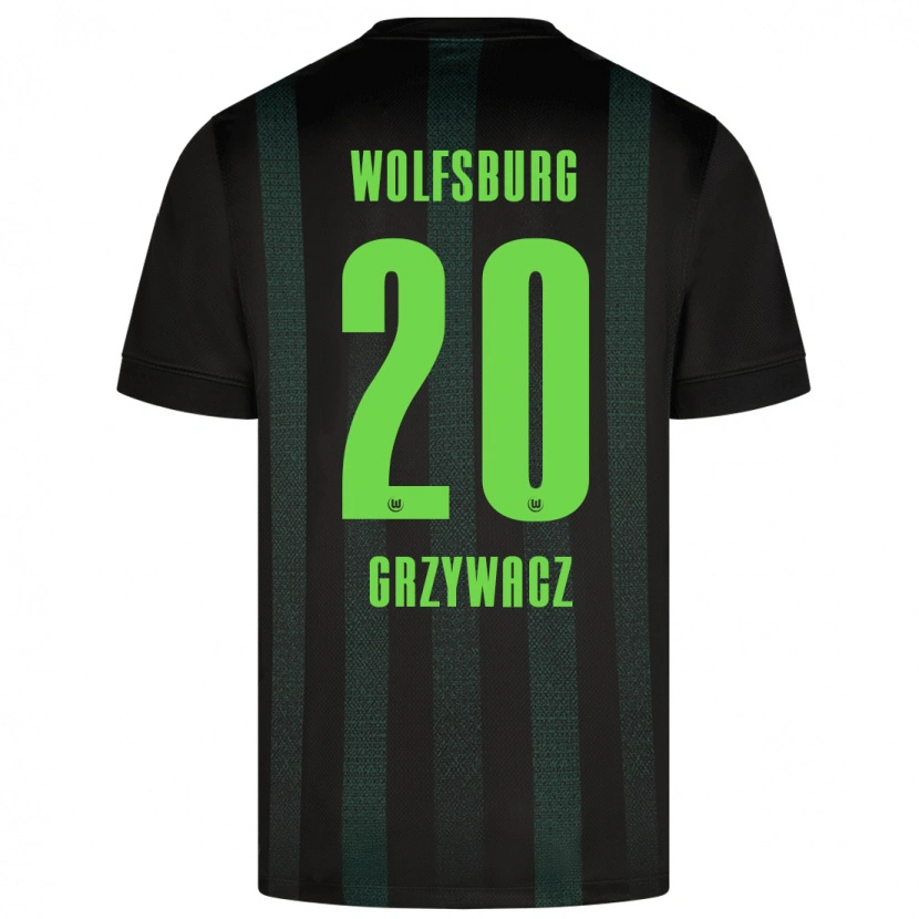 Danxen Kinderen Eryk Grzywacz #20 Donkergroen Uitshirt Uittenue 2024/25 T-Shirt