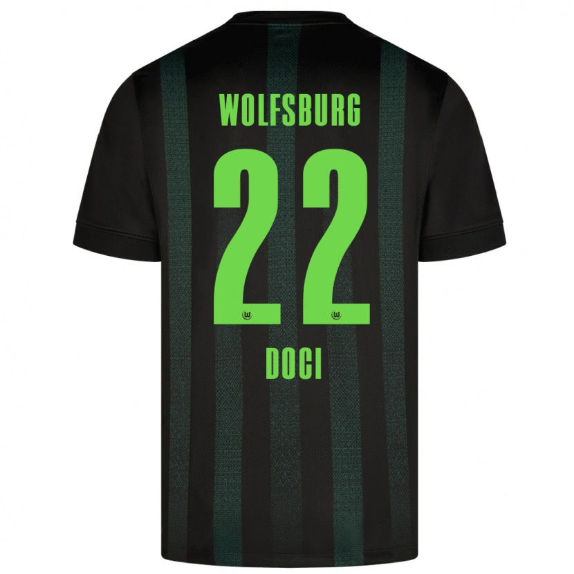 Danxen Kinderen Adrian Doci #22 Donkergroen Uitshirt Uittenue 2024/25 T-Shirt