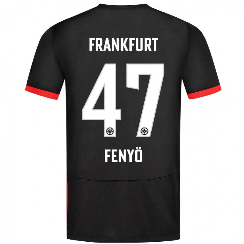 Danxen Kinderen Noah Fenyő #47 Zwart Uitshirt Uittenue 2024/25 T-Shirt