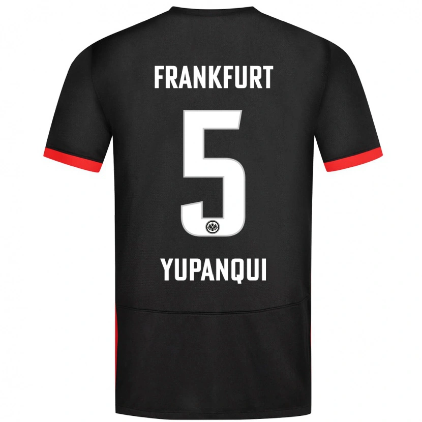 Danxen Kinderen Philipp Eisele Yupanqui #5 Zwart Uitshirt Uittenue 2024/25 T-Shirt