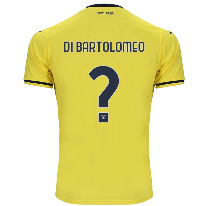 Danxen Kinderen Damiano Di Bartolomeo #0 Geel Uitshirt Uittenue 2024/25 T-Shirt