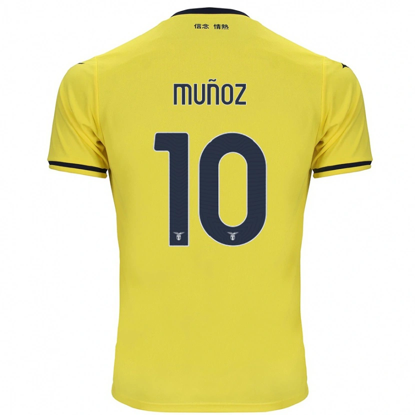 Danxen Kinderen Cristo Muñoz #10 Geel Uitshirt Uittenue 2024/25 T-Shirt