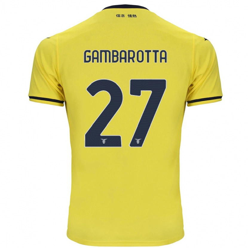 Danxen Kinderen Margot Gambarotta #27 Geel Uitshirt Uittenue 2024/25 T-Shirt