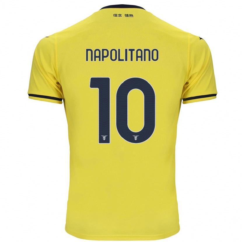 Danxen Kinderen Luca Napolitano #10 Geel Uitshirt Uittenue 2024/25 T-Shirt
