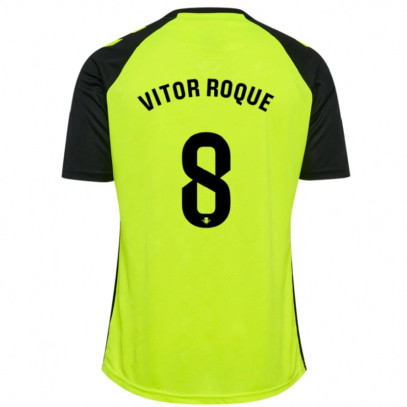 Danxen Heren Vitor Roque #8 Zwart Rood Uitshirt Uittenue 2024/25 T-Shirt