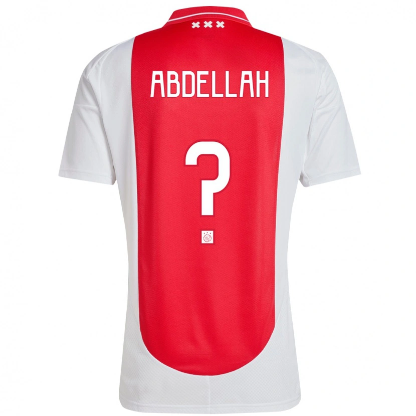 Danxen Heren Abdellah Ouazane #0 Rood Wit Thuisshirt Thuistenue 2024/25 T-Shirt