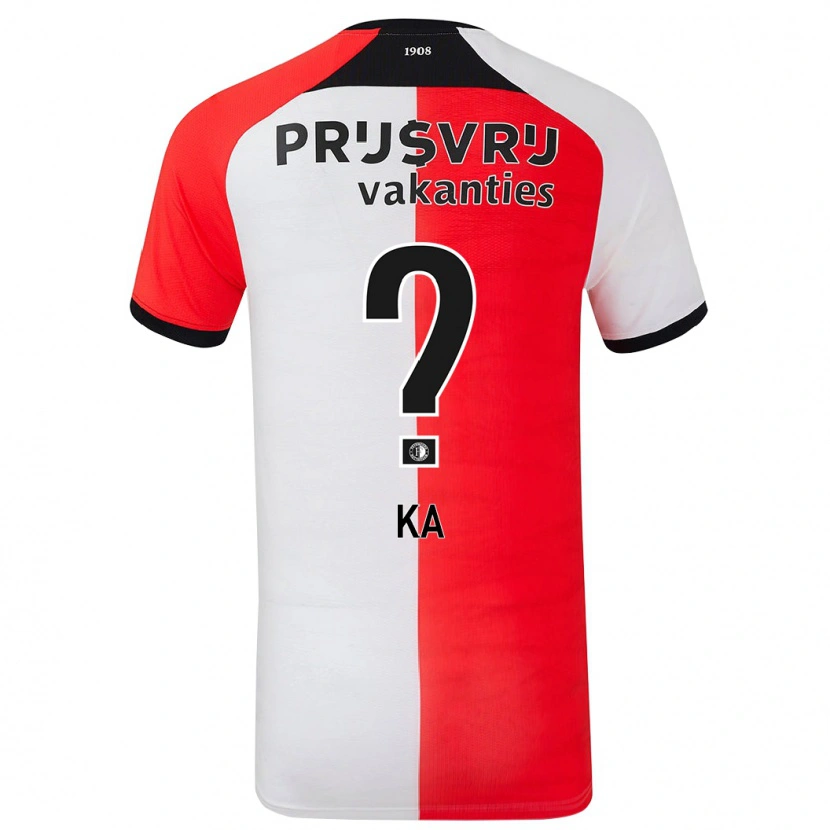 Danxen Heren Ismail Ka #0 Rood Wit Thuisshirt Thuistenue 2024/25 T-Shirt