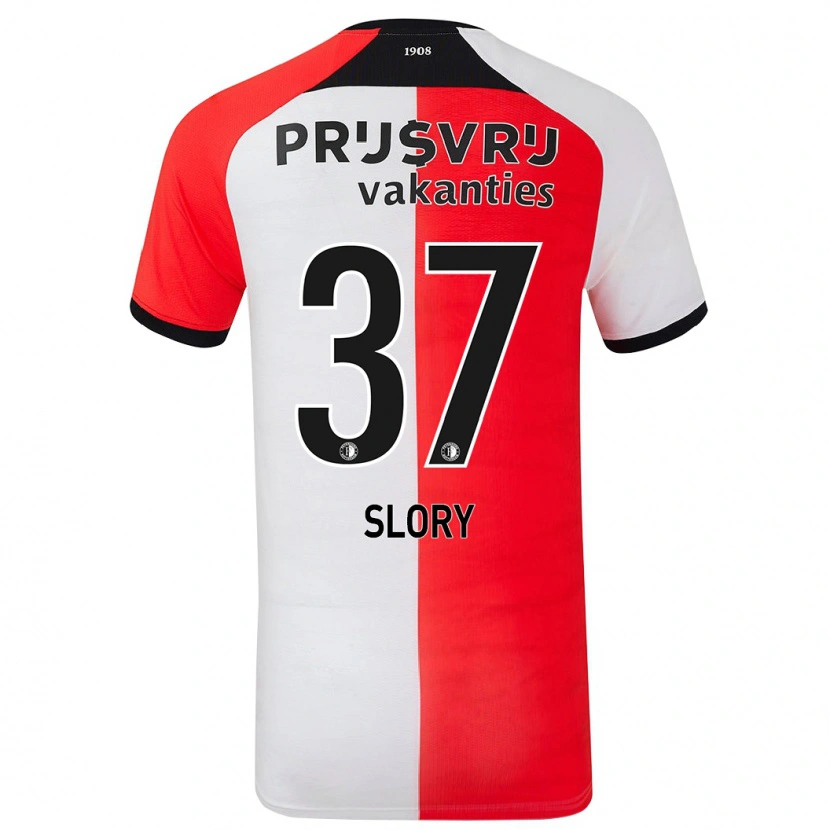 Danxen Heren Jaden Slory #37 Rood Wit Thuisshirt Thuistenue 2024/25 T-Shirt