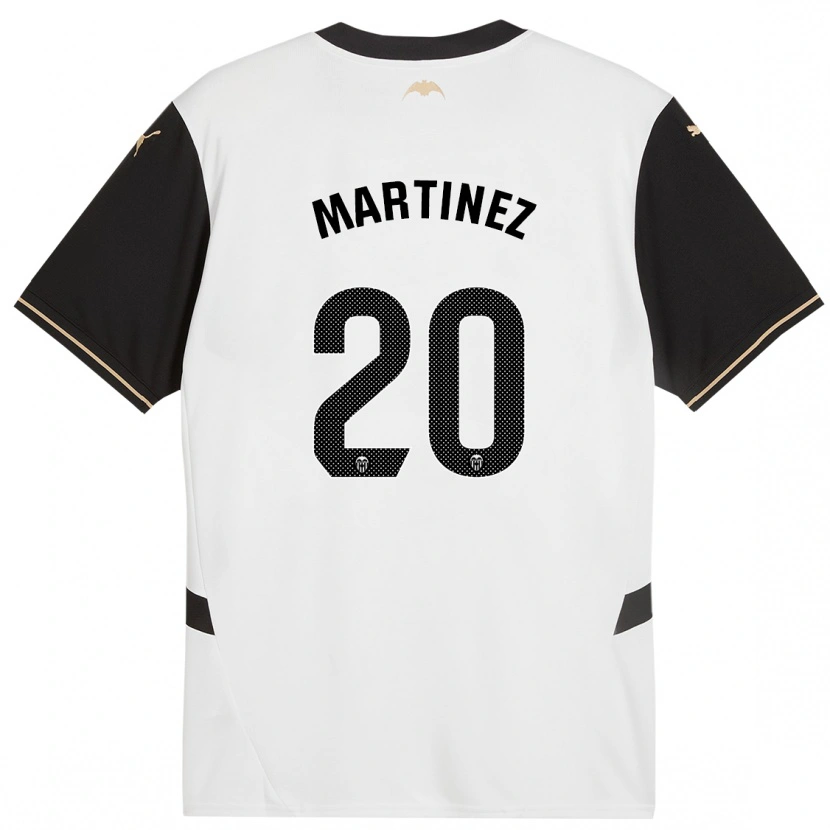 Danxen Heren Asun Martínez #20 Wit Zwart Thuisshirt Thuistenue 2024/25 T-Shirt