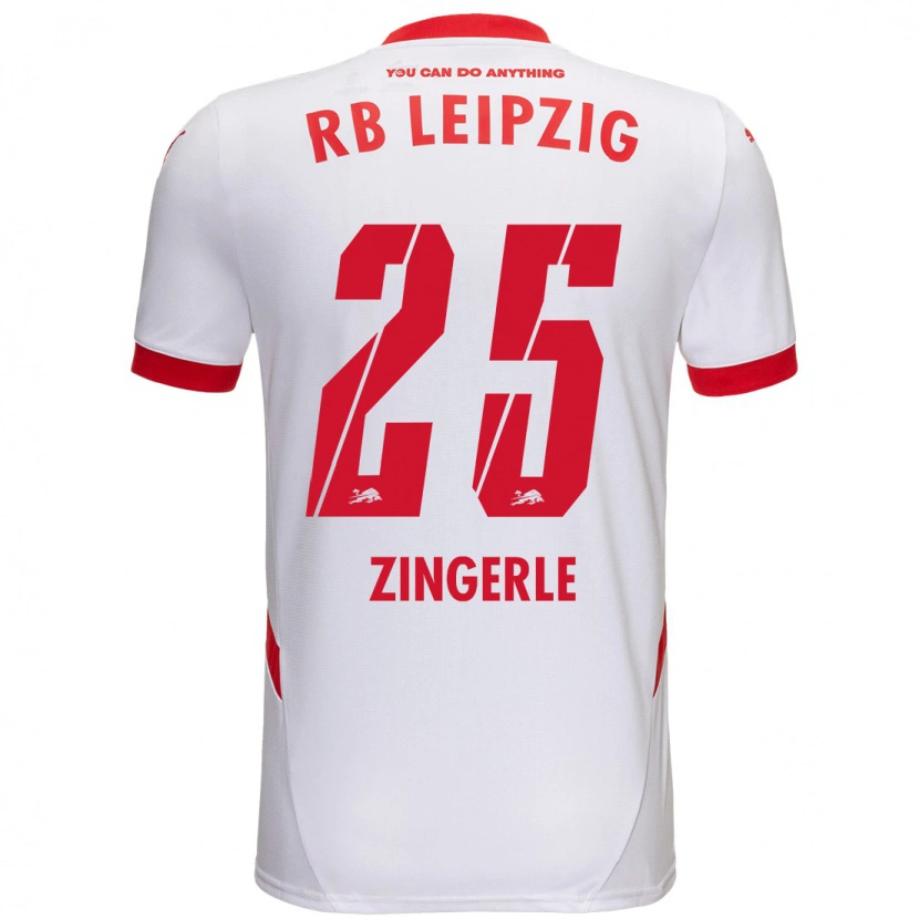 Danxen Heren Leopold Zingerle #25 Wit Rood Thuisshirt Thuistenue 2024/25 T-Shirt
