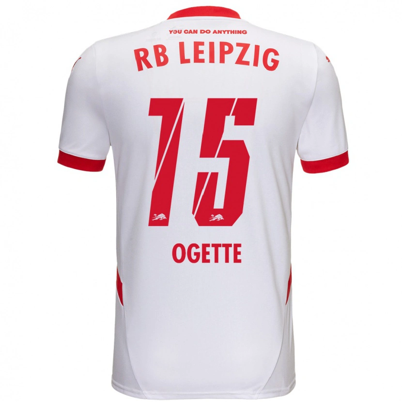 Danxen Heren Israel Ogette #15 Wit Rood Thuisshirt Thuistenue 2024/25 T-Shirt