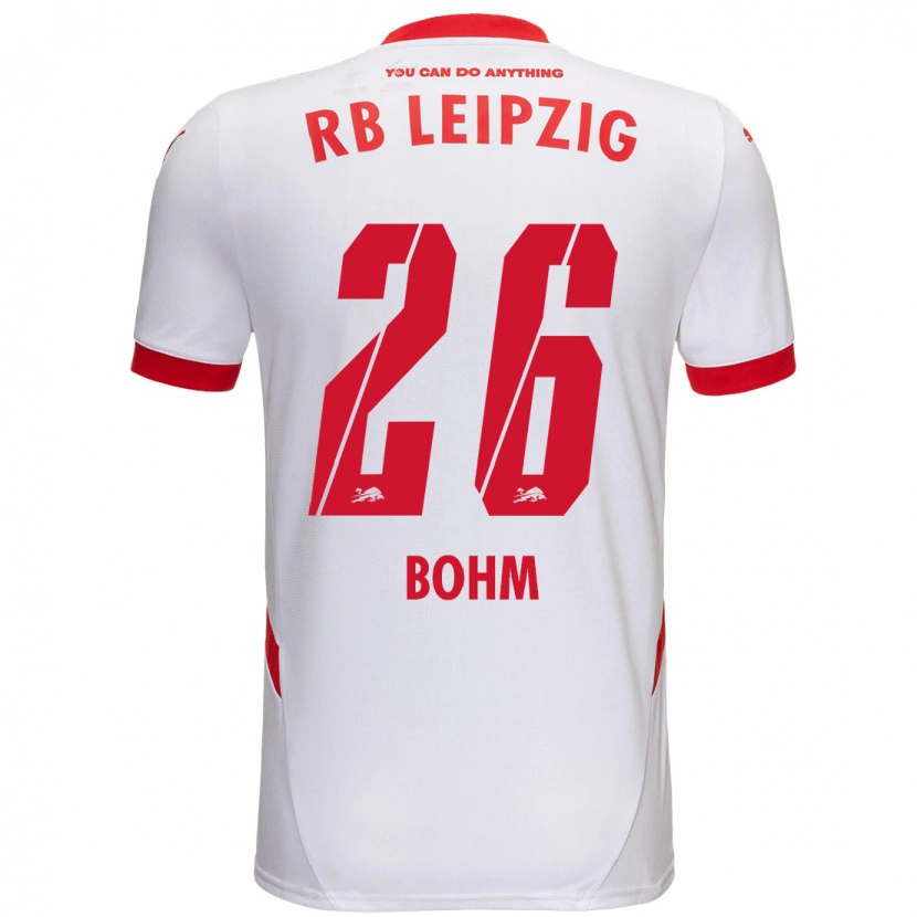Danxen Heren Pepe Böhm #26 Wit Rood Thuisshirt Thuistenue 2024/25 T-Shirt
